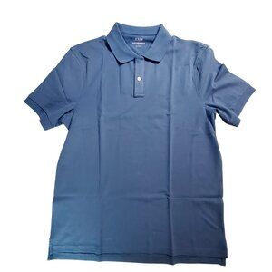 J.Crew Flex Piqué Polo Shirt Blue Size L Lightweight and breathable fabric